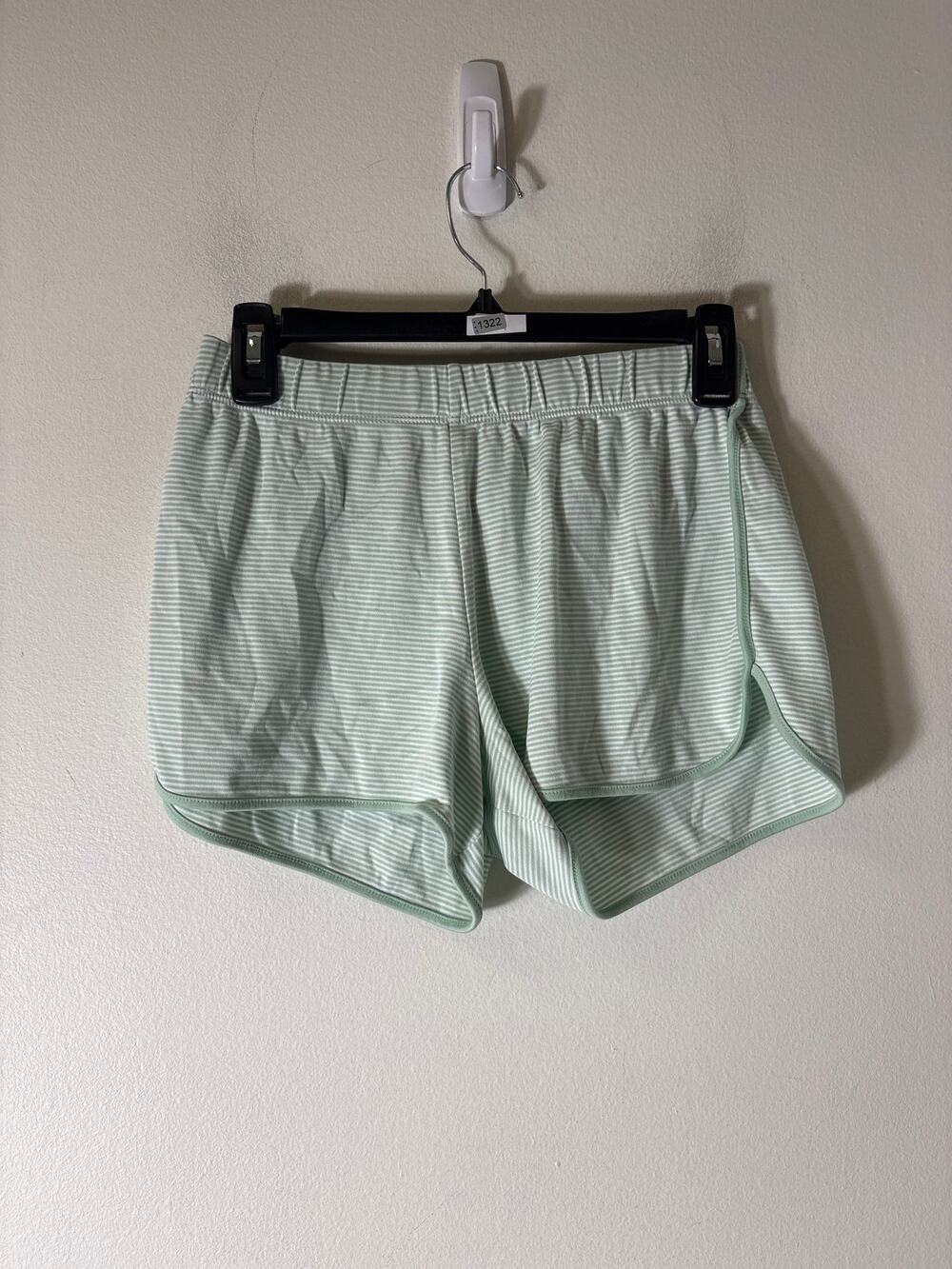 Lake Green and White Stripe PJ Shorts Sz S